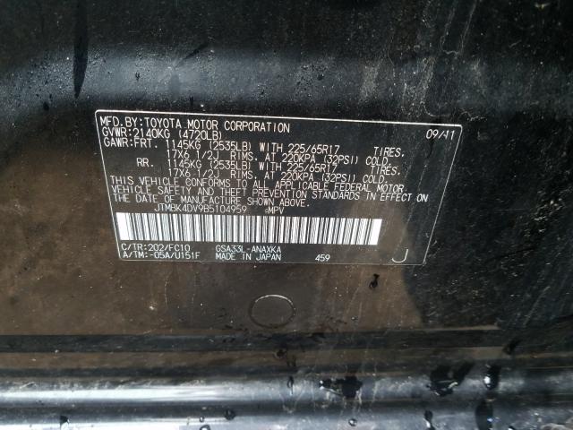 Photo 9 VIN: JTMBK4DV9B5104959 - TOYOTA RAV4 