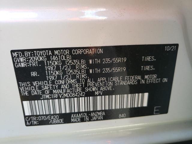 Photo 9 VIN: JTMC1RFV2MD084242 - TOYOTA RAV4 XLE P 