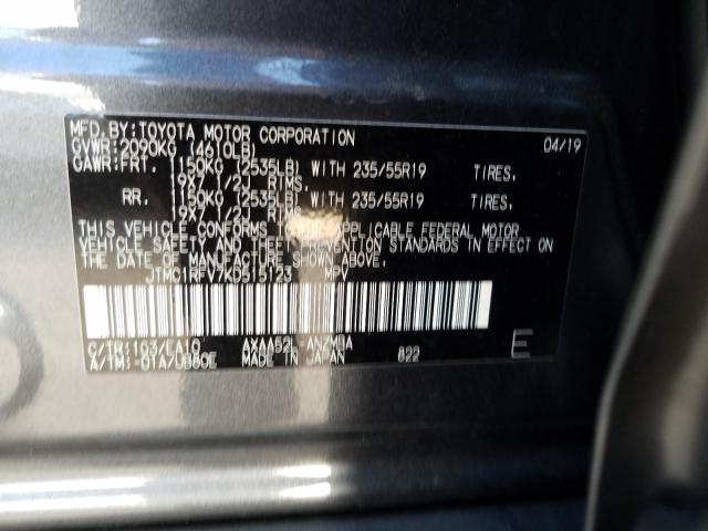 Photo 9 VIN: JTMC1RFV7KD515123 - TOYOTA RAV4 XLE P 