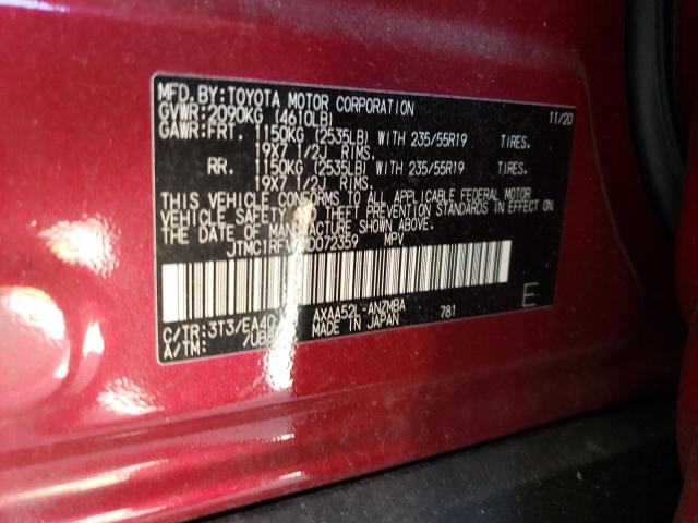 Photo 11 VIN: JTMC1RFV7MD072359 - TOYOTA RAV4 XLE P 