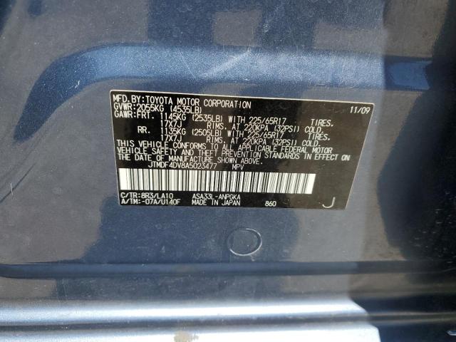 Photo 11 VIN: JTMDF4DV8A5023477 - TOYOTA RAV4 