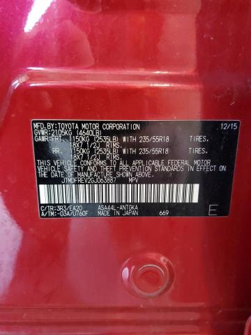 Photo 12 VIN: JTMDFREV2GJ063887 - TOYOTA RAV4 LIMIT 