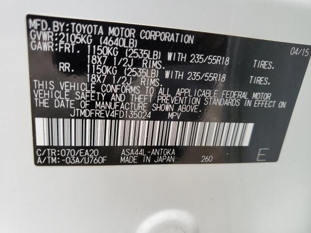 Photo 12 VIN: JTMDFREV4FD135024 - TOYOTA RAV4 LIMIT 