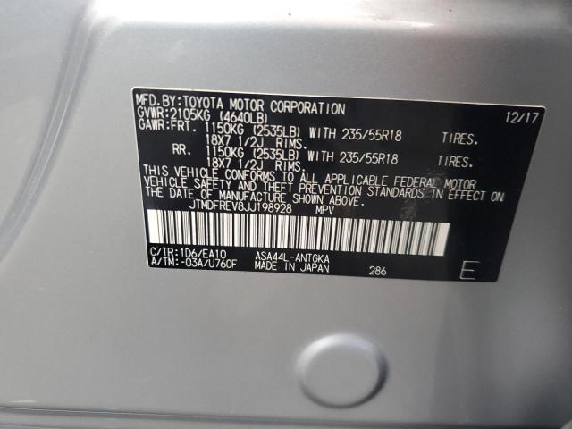 Photo 12 VIN: JTMDFREV8JJ198928 - TOYOTA RAV4 LIMIT 