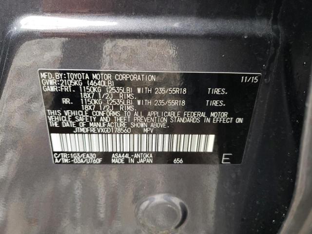 Photo 9 VIN: JTMDFREVXGD178560 - TOYOTA RAV4 LIMIT 