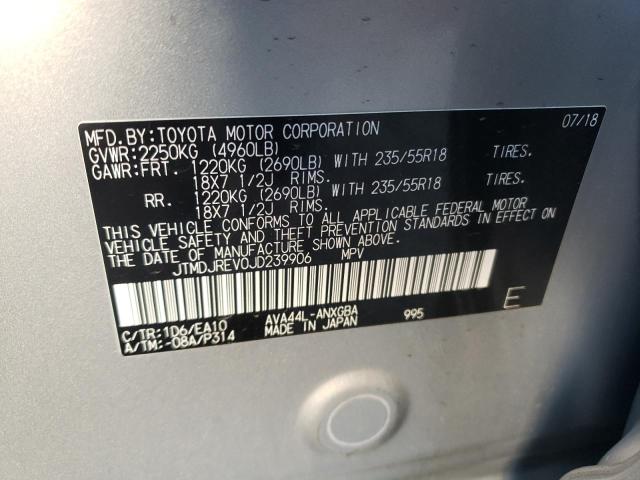 Photo 12 VIN: JTMDJREV0JD239906 - TOYOTA RAV4 HV LI 