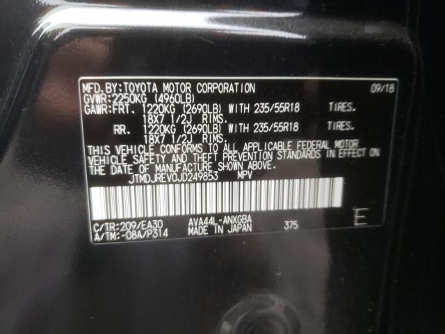 Photo 9 VIN: JTMDJREV0JD249853 - TOYOTA RAV4 HV LI 