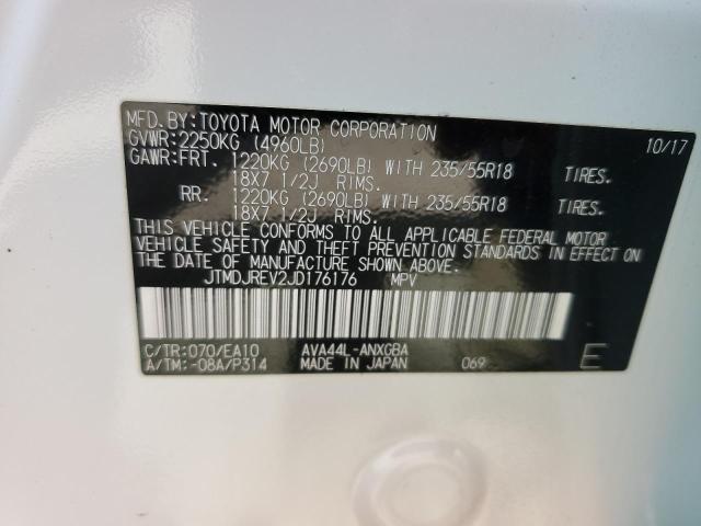 Photo 9 VIN: JTMDJREV2JD176176 - TOYOTA RAV4 HV LI 