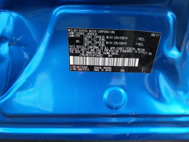 Photo 9 VIN: JTMDJREV3JD154302 - TOYOTA RAV4 HV LI 