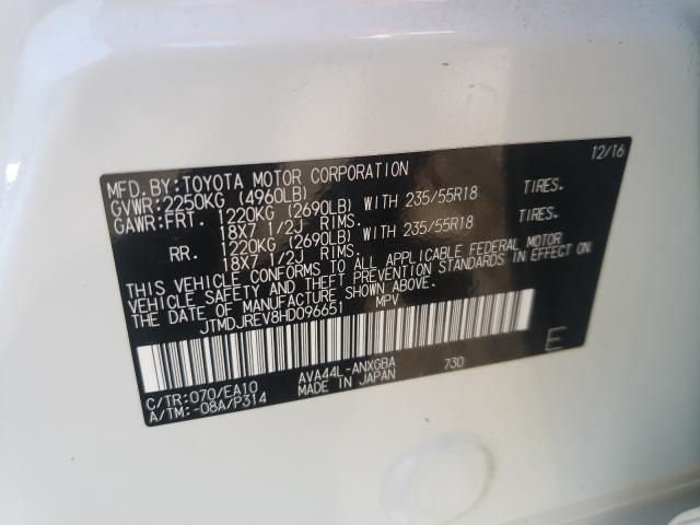 Photo 9 VIN: JTMDJREV8HD096651 - TOYOTA RAV4 HV LI 