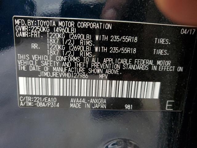 Photo 12 VIN: JTMDJREV9HD127986 - TOYOTA RAV4 HV LI 