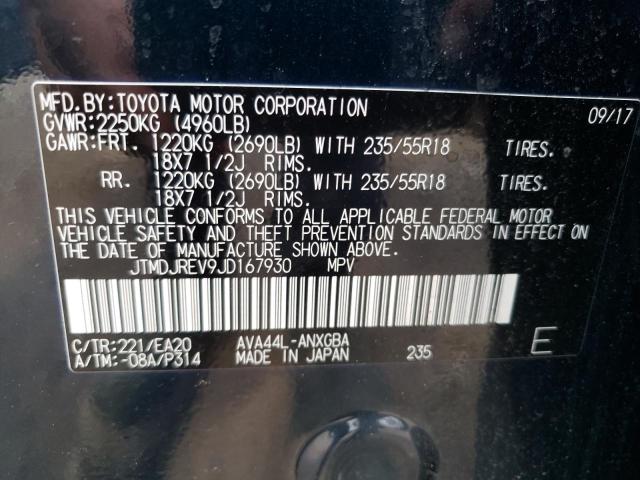 Photo 9 VIN: JTMDJREV9JD167930 - TOYOTA RAV4 HV LI 