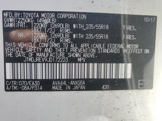 Photo 11 VIN: JTMDJREV9JD172223 - TOYOTA RAV4 HV LI 