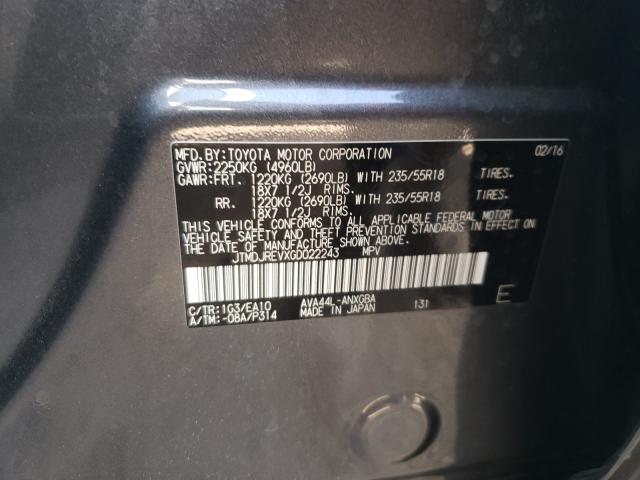 Photo 9 VIN: JTMDJREVXGD022243 - TOYOTA RAV4 HV LI 