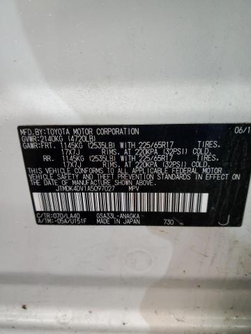 Photo 13 VIN: JTMDK4DV1A5097027 - TOYOTA RAV4 LIMIT 