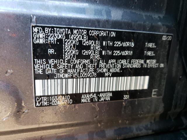 Photo 12 VIN: JTMDWRFV5LD059078 - TOYOTA RAV4 LIMIT 