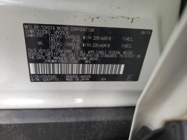 Photo 9 VIN: JTMDWRFV7KD512244 - TOYOTA RAV4 LIMIT 