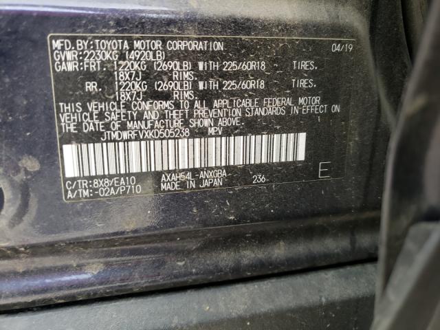 Photo 9 VIN: JTMDWRFVXKD505238 - TOYOTA RAV4 LIMIT 