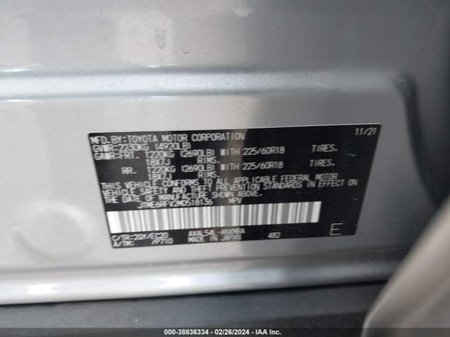 Photo 8 VIN: JTME6RFV2MD518136 - TOYOTA RAV4 