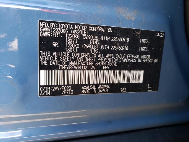 Photo 13 VIN: JTME6RFV6NJ021139 - TOYOTA RAV4 XSE 