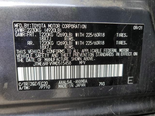 Photo 11 VIN: JTME6RFV9MD515458 - TOYOTA RAV4 XSE 