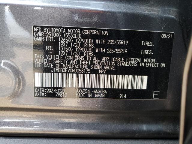 Photo 12 VIN: JTMEB3FV0MD058175 - TOYOTA RAV4 PRIME 