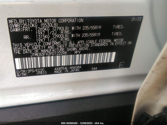 Photo 8 VIN: JTMEB3FV2PD122298 - TOYOTA RAV4 PRIME 