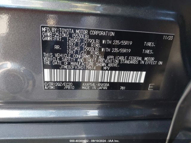 Photo 8 VIN: JTMEB3FV3RD179614 - TOYOTA RAV4 PRIME 