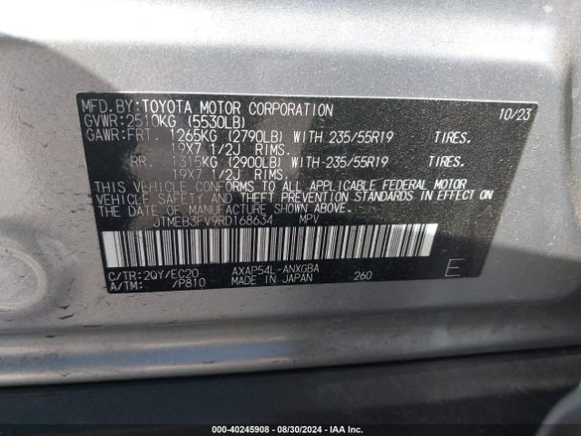 Photo 8 VIN: JTMEB3FV9RD168634 - TOYOTA RAV4 PRIME 