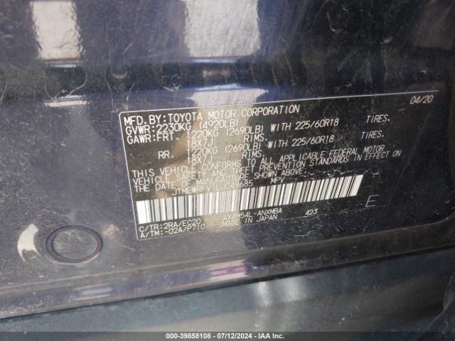 Photo 8 VIN: JTMEWRFV1LJ049685 - TOYOTA RAV4 