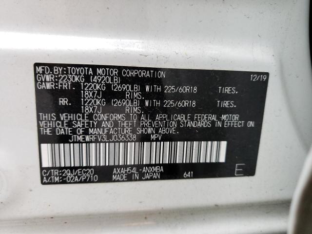 Photo 12 VIN: JTMEWRFV3LJ036338 - TOYOTA RAV4 XSE 