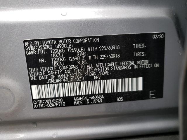 Photo 9 VIN: JTMEWRFV4LD540010 - TOYOTA RAV4 XSE 