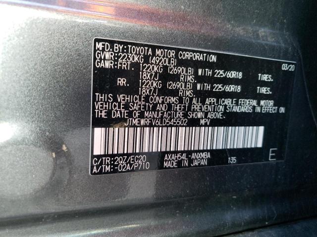 Photo 12 VIN: JTMEWRFV6LD545502 - TOYOTA RAV4 