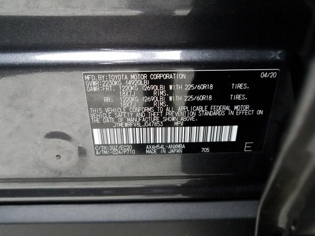 Photo 9 VIN: JTMEWRFV8LJ047853 - TOYOTA RAV4 XSE 