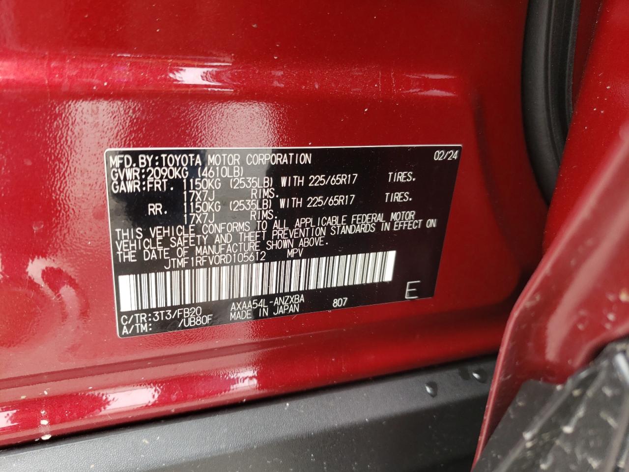 Photo 11 VIN: JTMF1RFV0RD105612 - TOYOTA RAV 4 