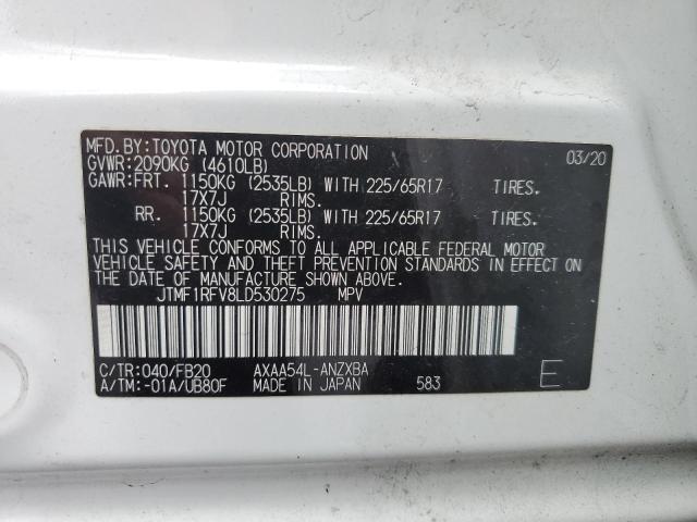 Photo 9 VIN: JTMF1RFV8LD530275 - TOYOTA RAV4 LE 