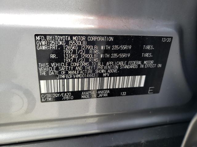 Photo 11 VIN: JTMFB3FV4MD014443 - TOYOTA RAV4 PRIME 