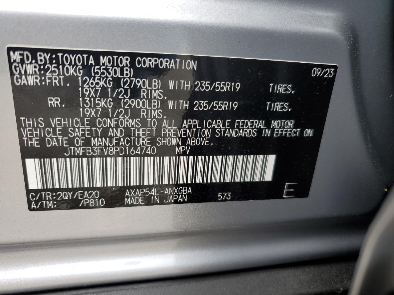 Photo 11 VIN: JTMFB3FV8PD164740 - TOYOTA RAV4 PRIME 