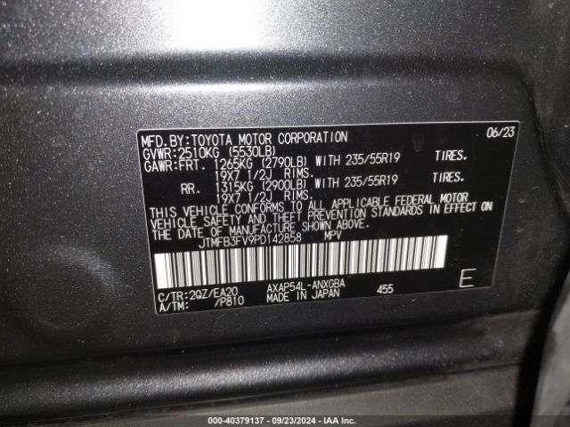 Photo 8 VIN: JTMFB3FV9PD142858 - TOYOTA RAV4 PRIME 