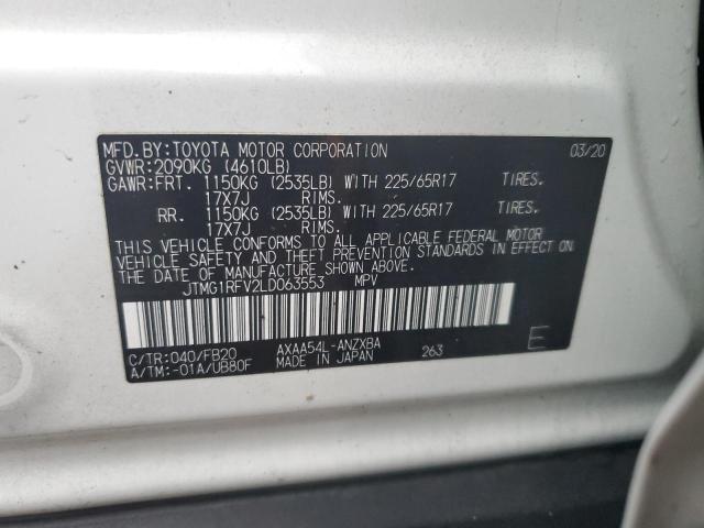 Photo 12 VIN: JTMG1RFV2LD063553 - TOYOTA RAV4 LE 