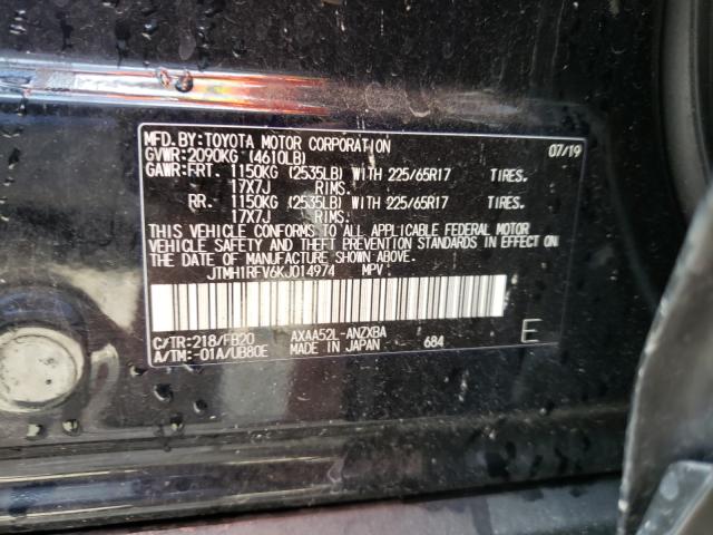 Photo 9 VIN: JTMH1RFV6KJ014974 - TOYOTA RAV4 LE 