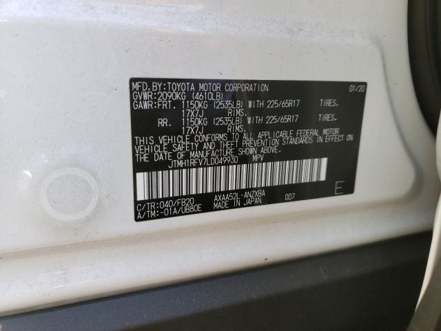 Photo 9 VIN: JTMH1RFV7LD049930 - TOYOTA RAV4 LE 