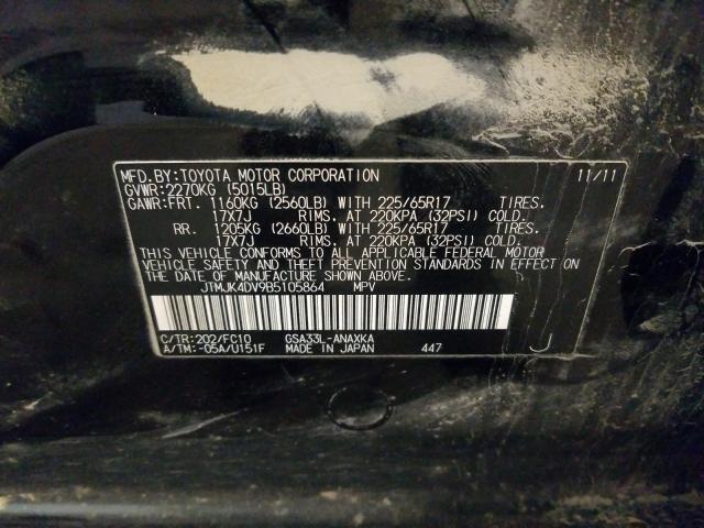 Photo 9 VIN: JTMJK4DV9B5105864 - TOYOTA RAV4 