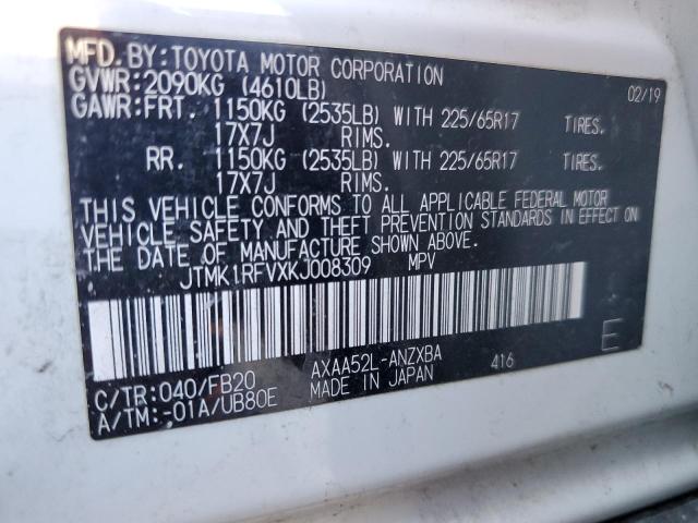 Photo 13 VIN: JTMK1RFVXKJ008309 - TOYOTA RAV4 LE 