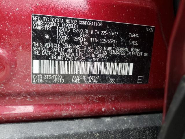 Photo 12 VIN: JTMLWRFV7MD132285 - TOYOTA RAV4 LE 