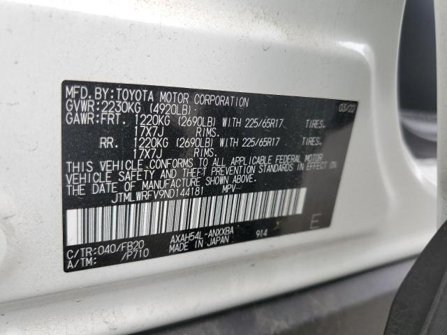 Photo 9 VIN: JTMLWRFV9ND144181 - TOYOTA RAV4 LE 