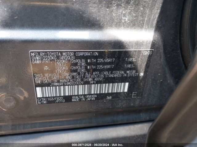 Photo 8 VIN: JTMM6RFV4MD020029 - TOYOTA RAV4 