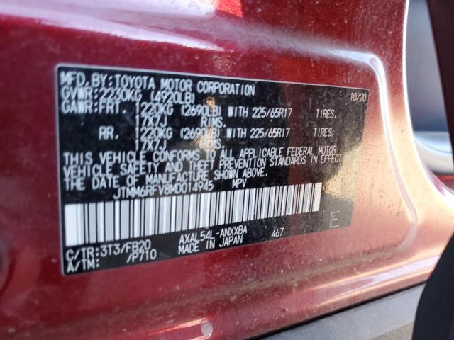 Photo 11 VIN: JTMM6RFV8MD014945 - TOYOTA RAV4 LE 