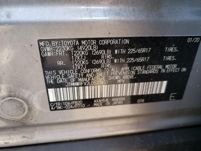 Photo 12 VIN: JTMMWRFV2LD533651 - TOYOTA RAV4 