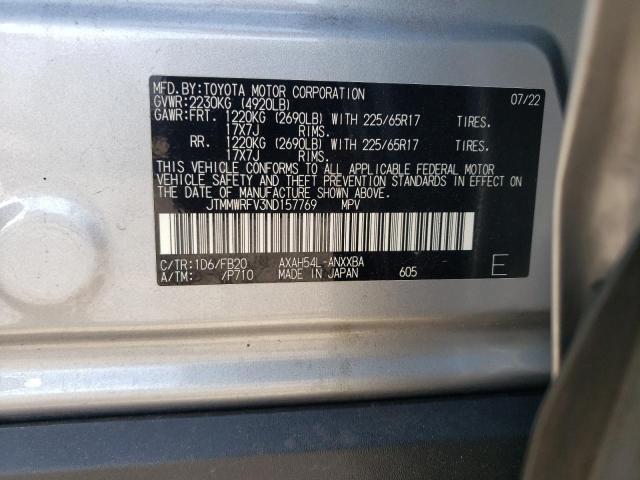 Photo 12 VIN: JTMMWRFV3ND157769 - TOYOTA RAV4 LE 